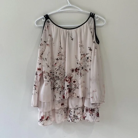 Joseph Ribkoff Cold Shoulder Dusty Rose Quarter Sleeve Top - Picture 11 of 13